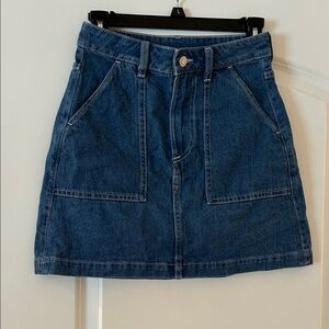 Chic Blue Denim Mini Skirt